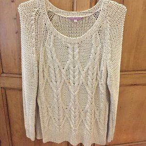 White Calypso Cashmere Sweater - S